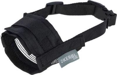 Nylon muilkorf hond mt l zwart