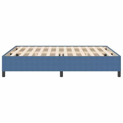 Bedframe Blauw 180 x 200 cm Katoenen stof