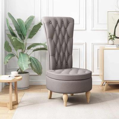 Slipper Stoel Taupe 56,5 x 70 x 110 cm Stof Slipper Stoel Taupe 56,5 x 70 x 110 cm Stof