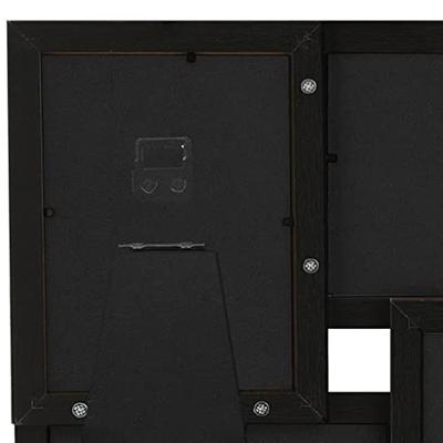VidaXL Fotolijst voor 4x(10x15 cm) foto mdf zwart