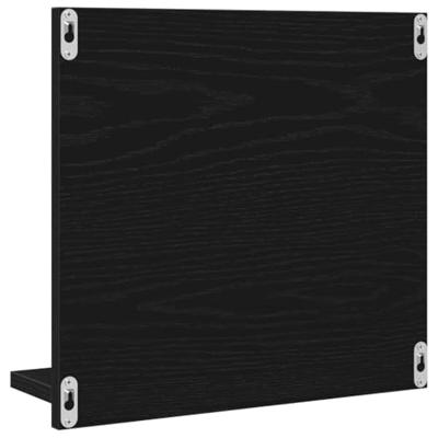 Badkamerspiegel Zwart Eiken 40x10,5x37 cm Bewerkt Hout