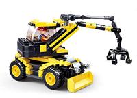 Sluban Wheeled Excavator bouwstenen set - thumbnail