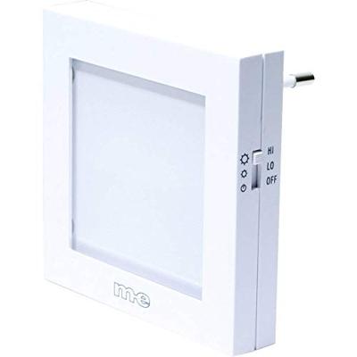 m-e modern-electronics 4250109110445 Nachtlamp Vierkant LED Barnsteen Wit