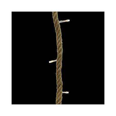 Touw guirlande jute LED L390cm 40lamps op trafo - 5510120 Touw guirlande jute LED L390cm 40lamps op trafo - 5510120
