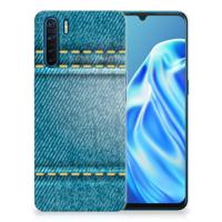 OPPO A91 | Sillicone Back Cover | Jeans - thumbnail