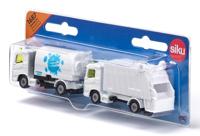 Siku veegmachine & vuilniswagen 1:87 - thumbnail