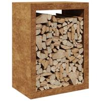 VidaXL Brandhoutrek 60x40x80 cm weervast staal - thumbnail