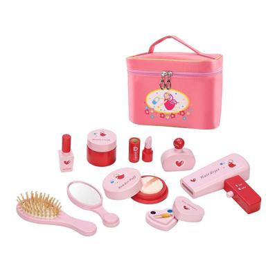 Make-up set in roze toilettas