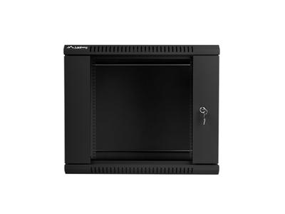 Lanberg 19'' 9U wandinbouwkast 600x450mm zwart (glazen deur) Lanberg 19'' 9U wandinbouwkast 600x450mm zwart (glazen deur)