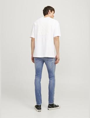 Jack & Jones Jjiglenn Jjfox Am 489 50sps Noos Slim Fit Blue Denim