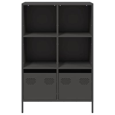 Hoge kast 68x39x103,5 cm staal zwart