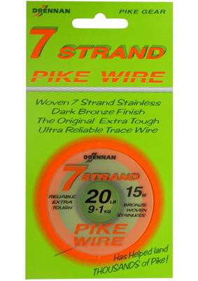 Drennan Trace Wire 7Strand 15m 24lb 0,30mm 10,9kg
