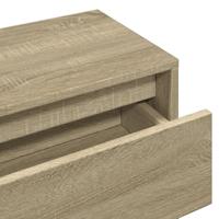 4-delige Garderobe set bewerkt hout sonoma eikenkleurig - thumbnail