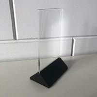 Menustandaard A6 zwart voetje - thumbnail