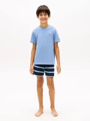 Tommy Hilfiger jongens Shortama - Katoenen zomer pyjama