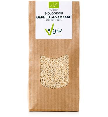 Vitiv Sesamzaad wit gepeld bio 250 Gram