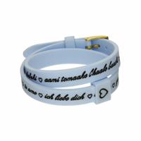 Armband Dames il mezzometro I LOVE YOU GOLD - BRACCIALE IN SILICONE/SILICONE BRACELET - thumbnail