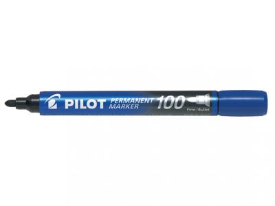 Viltstift PILOT 100 rond fijn blauw Viltstift PILOT 100 rond fijn blauw