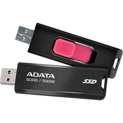 Externe Harde Schijf Adata SC610-500G-CBK SSD 500 GB SSD
