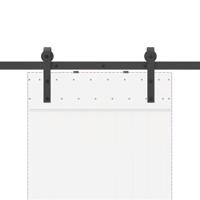 Doos met onderdelen voor schuifdeur 152,5 cm staal zwart - thumbnail