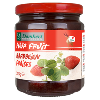 Damhert Puur Fruit Confituur Aardbei 315GR - thumbnail