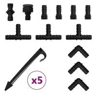 VidaXL Druppelslang 0,6&apos;&apos; 10 m rubber zwart - thumbnail