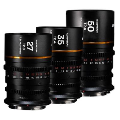 Laowa Nanomorph S35 Bundle (27,35,50mm) (Amber) (Cine) Canon RF Laowa Nanomorph S35 Bundle (27,35,50mm) (Amber) (Cine) Canon RF