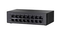 Cisco SF110D-16HP 10/100-PoE-desktopschakelaar met 16 poorten (SF110D-16HP-EU) - thumbnail