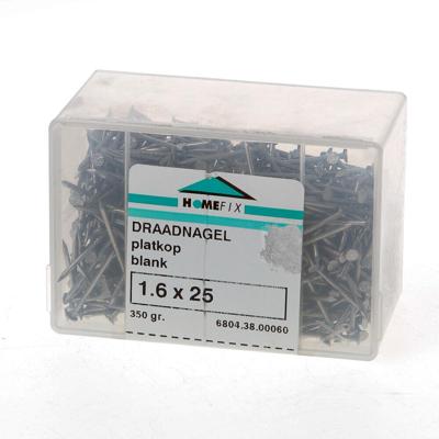 Homefix Draadnagel Blank Pk 1.6X25 | 200 gram - 6702.40.00010