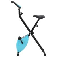 vidaXL Hometrainer X-bike magnetisch met hartslagmeter zwart en blauw - thumbnail