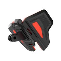 Telesin Premium Helmet Mount helmbevestiging oranje 2de generatie kinbevestiging - thumbnail