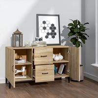 Dressoir 100x36x60 cm bewerkt hout sonoma eikenkleurig - thumbnail