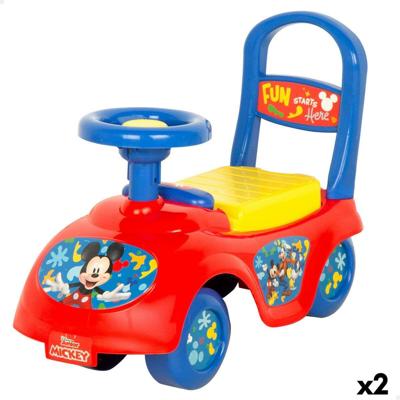 Loopauto Mickey Mouse 43 x 37 x 21 cm (2 Stuks)