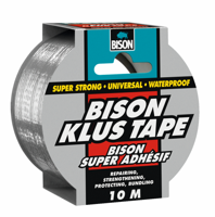 Bison klustape 10 meter grijs - thumbnail