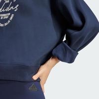 Adidas Signature Graphic Print Fleece Loose Sportsweater Dames XL/42 - thumbnail