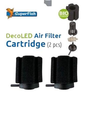 Deco led air filter cartridge 2x SuperFish - Superfish Deco led air filter cartridge 2x SuperFish - Superfish