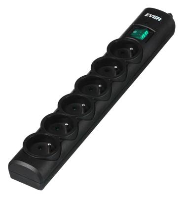 Ever Optima 3m Zwart 6 AC-uitgang(en) 250 V