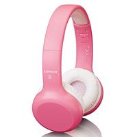 Lenco HPB-110 Bluetooth hoofdtelefoon voor kinderen, Bluetooth 5.0-85db, 250mAh, handsfree-functie, micro-USB, opvouwbaar, met stickers, roze effen - thumbnail