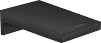 Baduitloop Metropol HansGrohe Watervalstraal 18.5 cm Mat Zwart - thumbnail