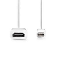 Mini-DisplayPort - HDMI-Kabel | Mini-DisplayPort Male - HDMI Female | 0,2 m | Wit - thumbnail