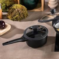 Sola Steelpan met deksel Ceramic Deluxe - Inductie geschikt - Keramische anti-aanbaklaag - ø 18 cm - thumbnail