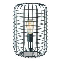Home sweet home netting tafellamp 26 zwart rooster metaal - thumbnail
