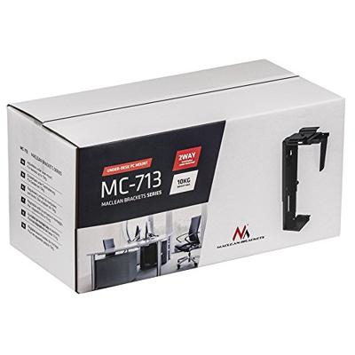 Computerophangbeugel Maclean, zwart, MC-713 B