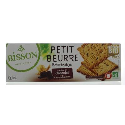 Biscuitjes met stukjes chocola petit beurre bio