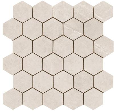 Statale Sand hexagon mozaiek op net van 26,3x27,4 Statale Sand hexagon mozaiek op net van 26,3x27,4