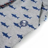 Kindershorts met trekkoord 140 gemleerd lichtgrijs - thumbnail