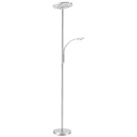 Just Light 11858-55 Staande LED-lamp met leeslamp LED 28 W Staal - thumbnail