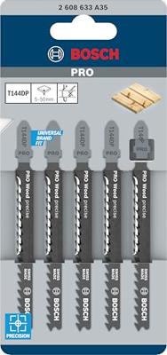 Bosch Accessoires 5x Precision voor hout decoupeerzaagblad T144DP - 2608633A35
