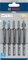 Bosch Accessoires 5x Precision voor hout decoupeerzaagblad T144DP - 2608633A35 - thumbnail