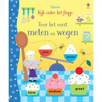 Bongers Speelgoed Leesboek kijk onder het flapje - voor het eerst meten en wegen - thumbnail